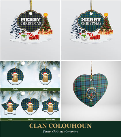 Clan Colquhoun Tartan Christmas Ornament