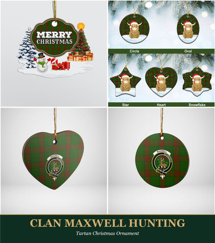 Clan Maxwell Hunting Tartan Christmas Ornament