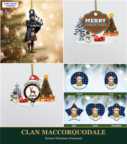 Clan MacCorquodale Tartan Christmas Ornament