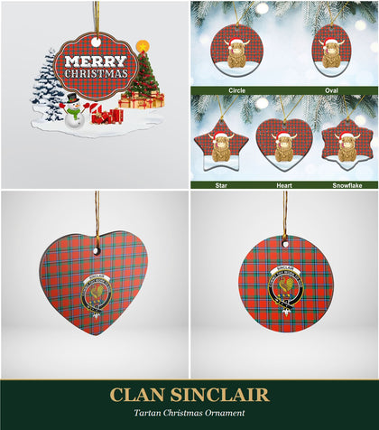 Clan Sinclair Tartan Christmas Ornament