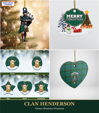 Clan Henderson Tartan Christmas Ornament