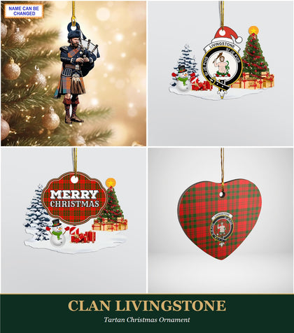 Clan Livingstone Tartan Christmas Ornament