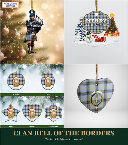 Clan Bell of the Borders Tartan Christmas Ornament