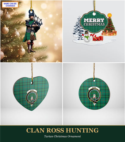 Clan Ross Hunting Tartan Christmas Ornament