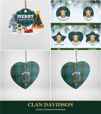 Clan Davidson Tartan Christmas Ornament