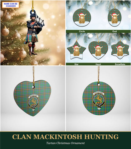 Clan MacKintosh Hunting Tartan Christmas Ornament