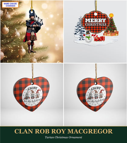 Clan Rob Roy MacGregor Tartan Christmas Ornament