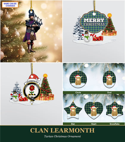 Clan Learmonth Tartan Christmas Ornament
