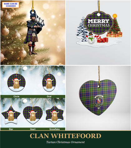 Clan Whitefoord Tartan Christmas Ornament