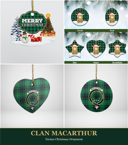 Clan MacArthur Tartan Christmas Ornament