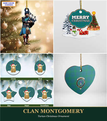 Clan Montgomery Tartan Christmas Ornament
