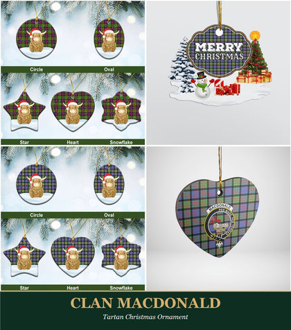 Clan MacDonald Tartan Christmas Ornament
