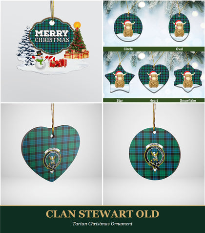 Clan Stewart Old Tartan Christmas Ornament
