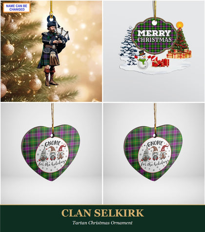 Clan Selkirk Tartan Christmas Ornament