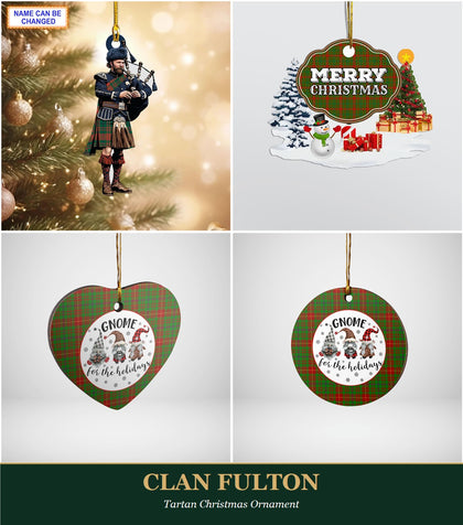 Clan Fulton Tartan Christmas Ornament
