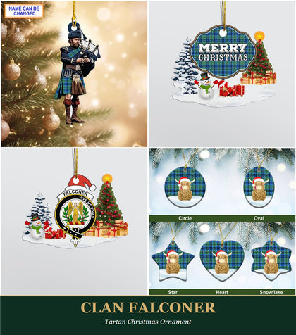 Clan Falconer Tartan Christmas Ornament
