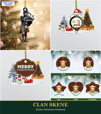 Clan Skene Tartan Christmas Ornament