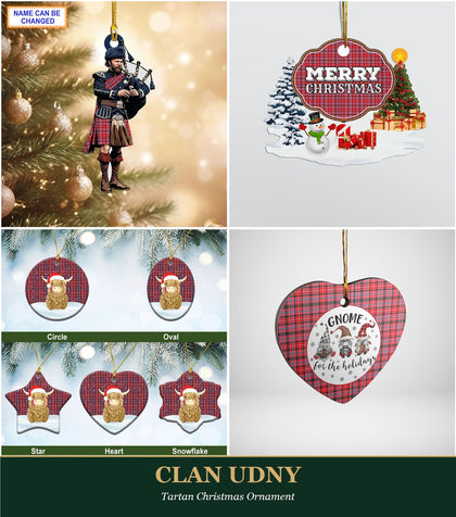 Clan Udny Tartan Christmas Ornament