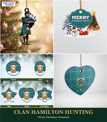 Clan Hamilton Hunting Tartan Christmas Ornament