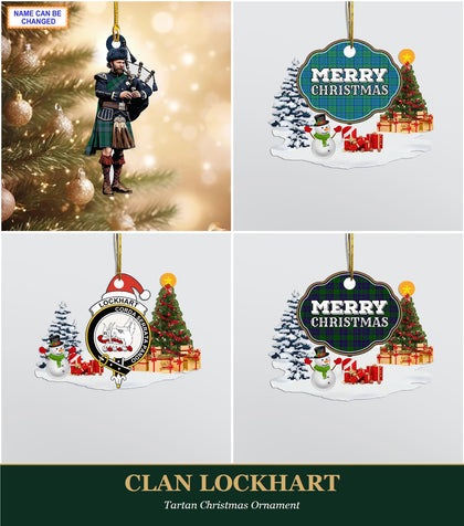 Clan Lockhart Tartan Christmas Ornament