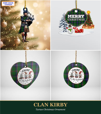 Clan Kirby Tartan Christmas Ornament