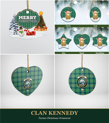 Clan Kennedy Tartan Christmas Ornament