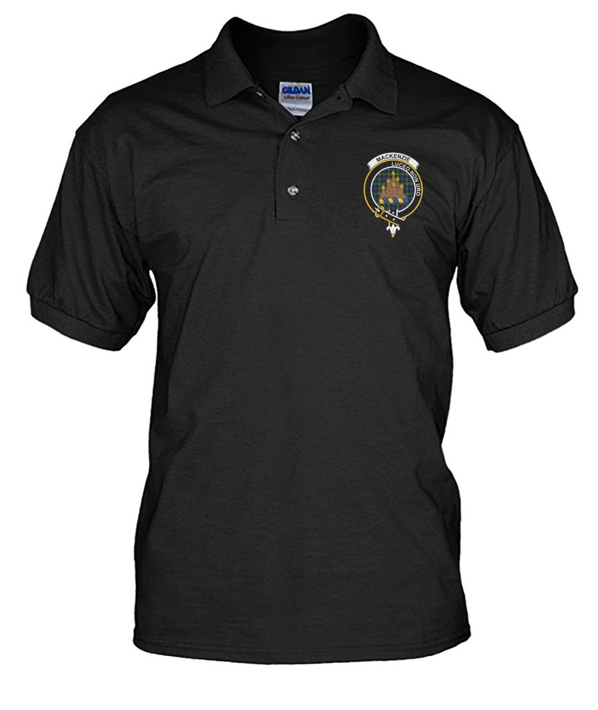 Clan Mackenzie Family Crest Polo T-Shirt IV30 Mackenzie Tartan Tartan Polo   