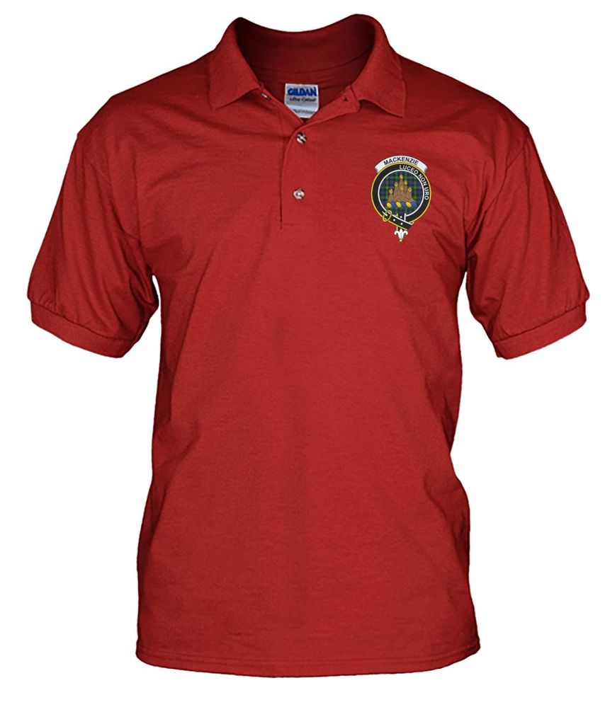 Clan Mackenzie Family Crest Polo T-Shirt IV30 Mackenzie Tartan Tartan Polo   