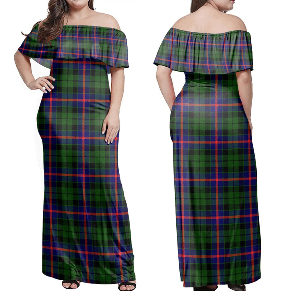Clan Morrison Modern Tartan Hawaii Dress GC75 Clan Morrison Tartan Hawaii Dress   