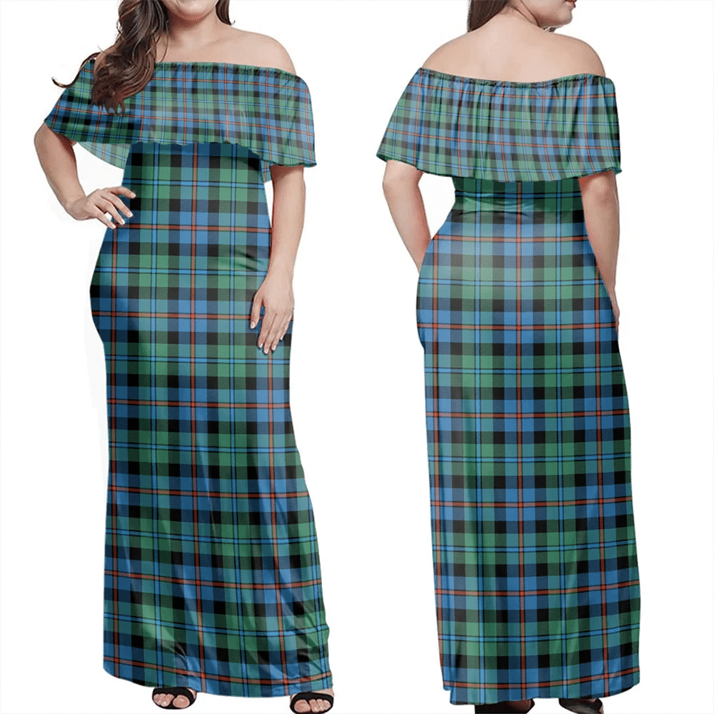 Clan Campbell Of Cawdor Ancient Tartan Hawaii Dress NA76 Clan Campbell of Cawdor Tartan Hawaii Dress   