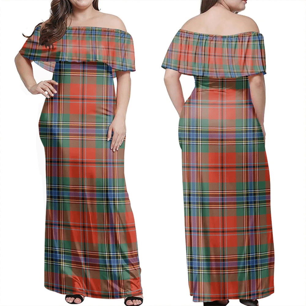 Clan MacLean Of Duart Ancient Tartan Hawaii Dress HQ33  Tartan Hawaii Dress   