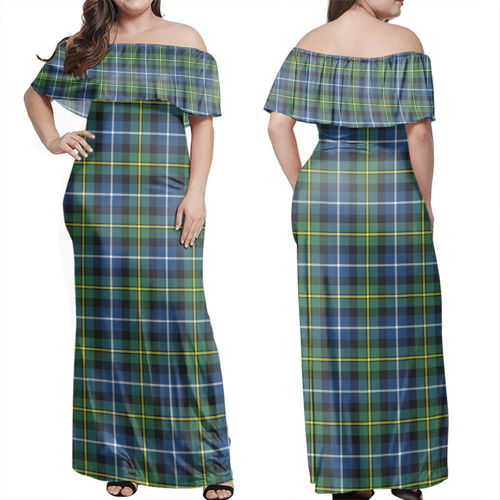 Clan MacNeill Of Barra Ancient Tartan Hawaii Dress MO55 Clan MacNeil / MacNeill Tartan Hawaii Dress   