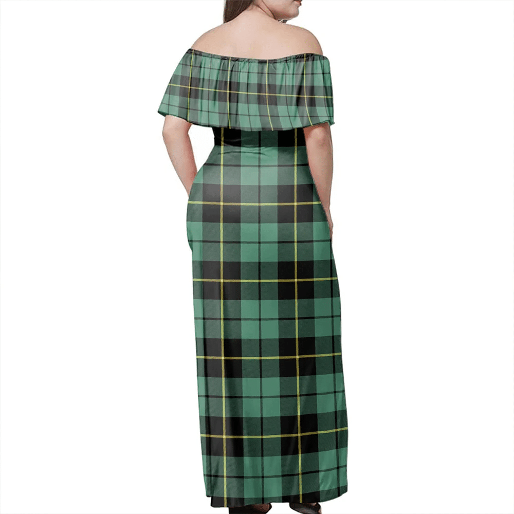 Clan Wallace Hunting Ancient Tartan Hawaii Dress BN96 Clan Wallace Tartan Hawaii Dress   