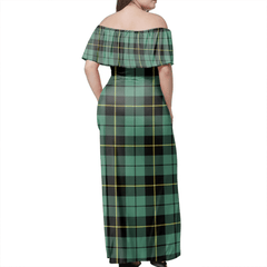 Clan Wallace Hunting Ancient Tartan Hawaii Dress BN96 Clan Wallace Tartan Hawaii Dress   