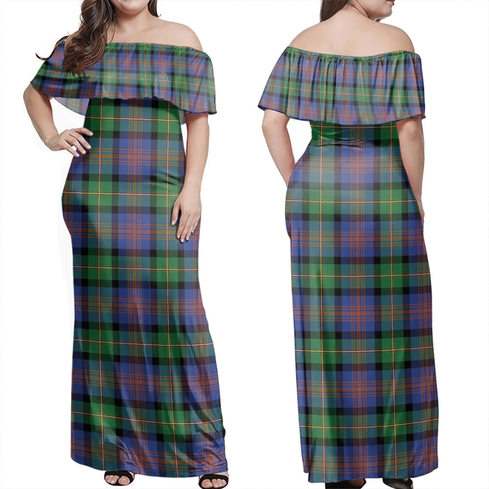 Clan Logan Ancient Tartan Hawaii Dress AI46 Clan Logan Tartan Hawaii Dress   