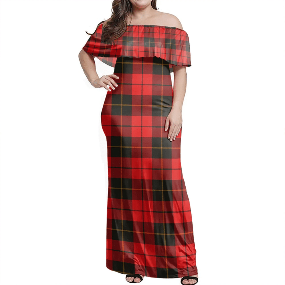 Clan Wallace Weathered Tartan Hawaii Dress ZB70 Clan Wallace Tartan Hawaii Dress   