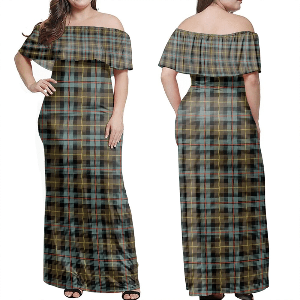 Clan Farquharson Weathered Tartan Hawaii Dress MQ44 Clan Farquharson Tartan Hawaii Dress   