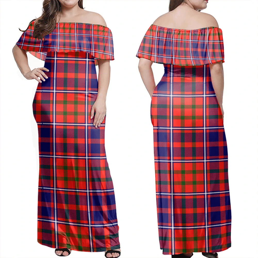 Clan Clan Cameron Of Lochiel Modern Tartan Hawaii Dress FI86 Clan Cameron Tartan Hawaii Dress   