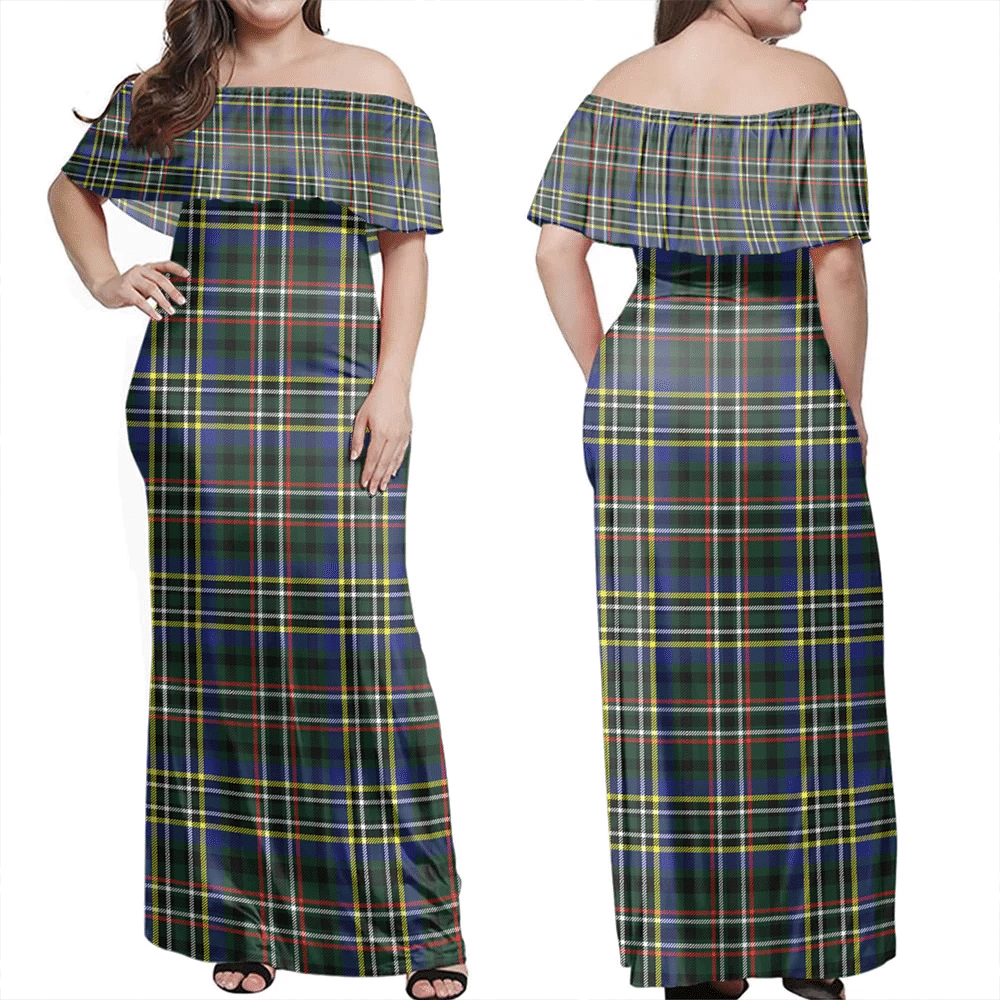 Clan Scott Green Modern Tartan Hawaii Dress OJ15 Clan Scott (Scott Tartan) Tartan Hawaii Dress   