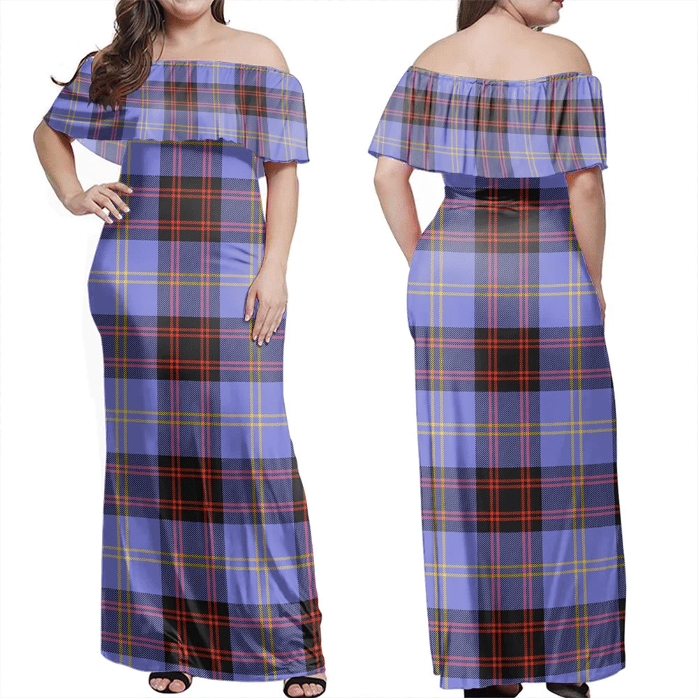 Clan Rutherford Tartan Hawaii Dress QA75 Clan Rutherford Tartan Hawaii Dress   