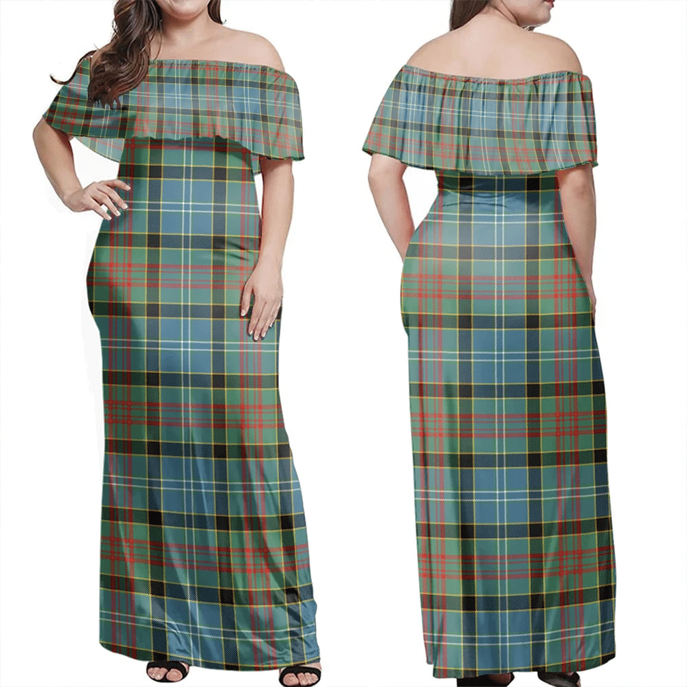 Clan Paisley District Tartan Hawaii Dress VE97 Clan Paisley Tartan Hawaii Dress   