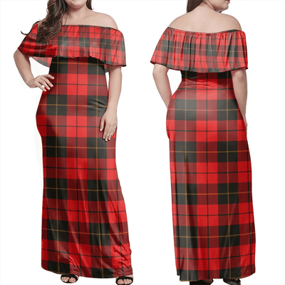 Clan Wallace Weathered Tartan Hawaii Dress