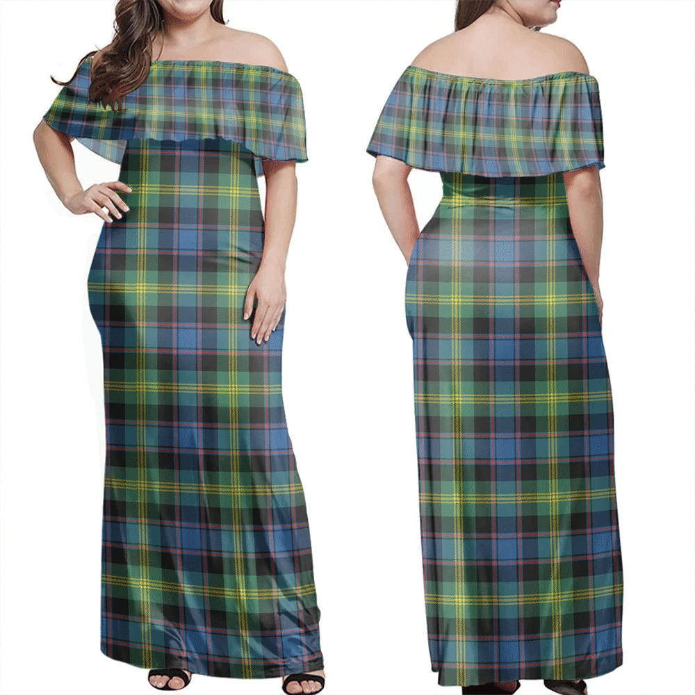 Clan Watson Ancient Tartan Hawaii Dress EL61 Clan Watson Tartan Hawaii Dress   