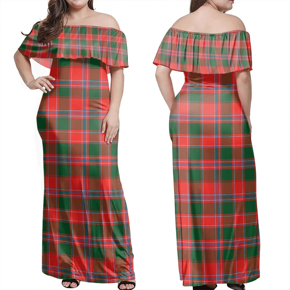 Clan Dalziel Modern Tartan Hawaii Dress DI31 Clan Dalziel Tartan Hawaii Dress   