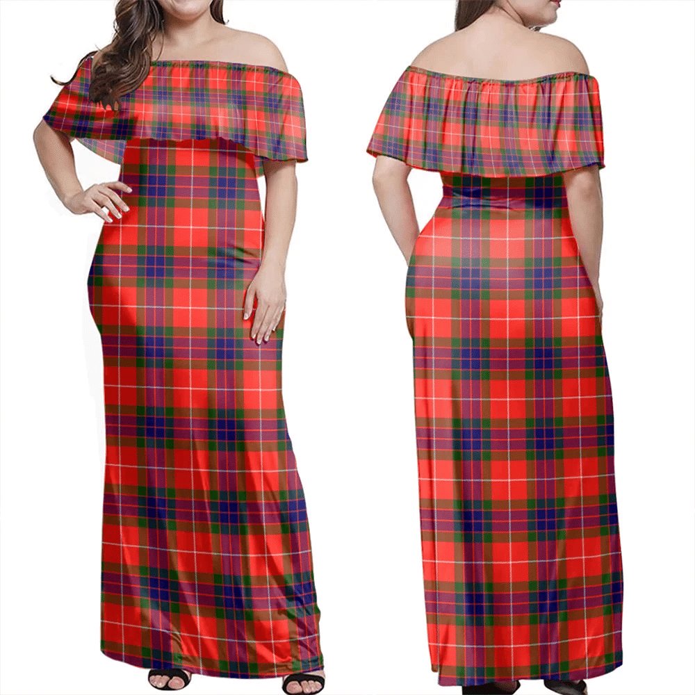 Clan Fraser Modern Tartan Hawaii Dress EI69 Clan Fraser Tartan Hawaii Dress   