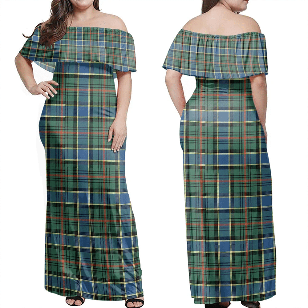 Clan Ogilvie Hunting Ancient Tartan Hawaii Dress XD23 Clan Ogilvie Tartan Hawaii Dress   