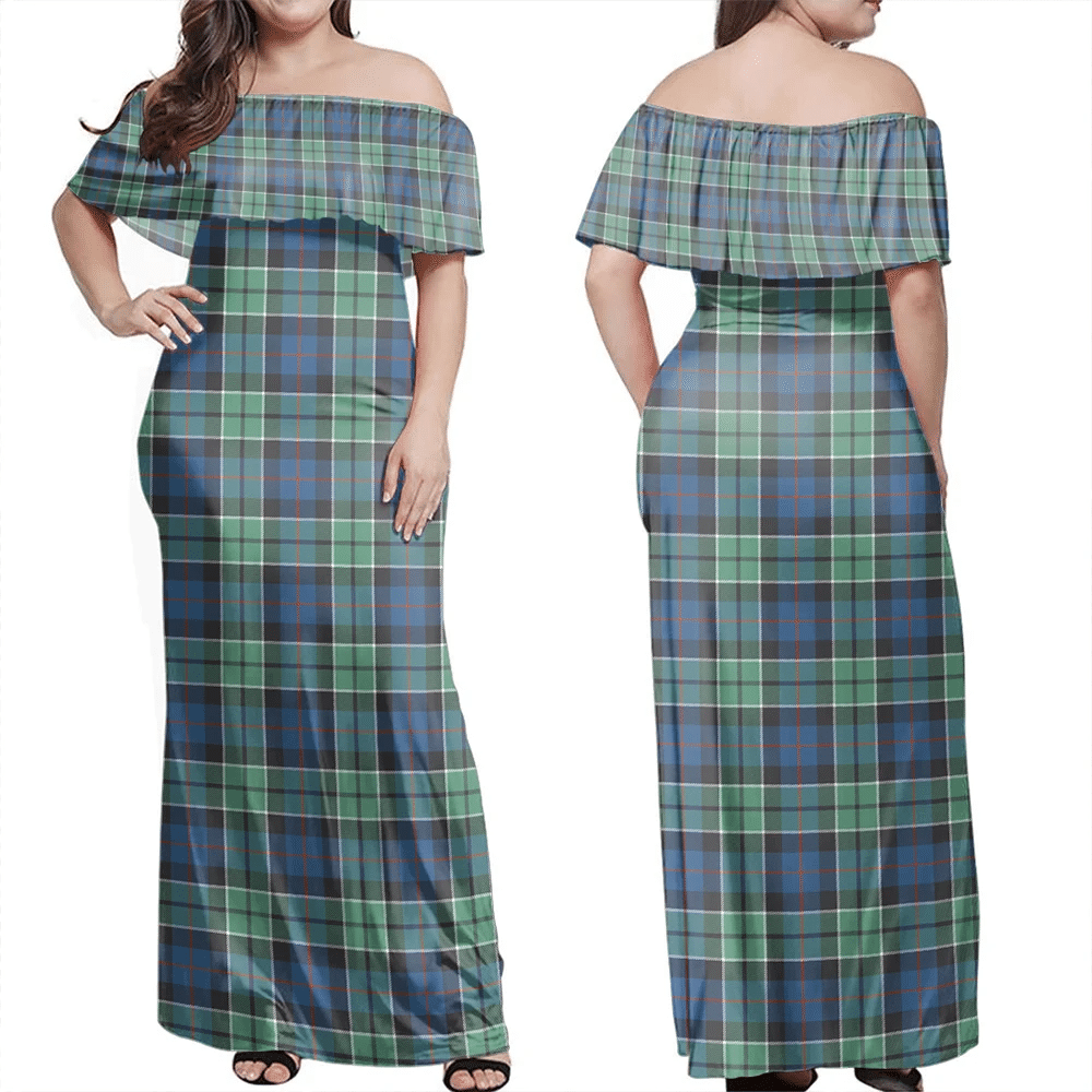 Clan Leslie Hunting Tartan Hawaii Dress JX24 Clan Leslie Tartan Hawaii Dress   