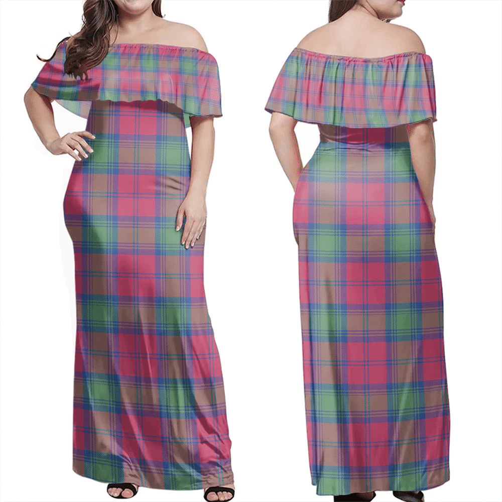 Clan Lindsay Ancient Tartan Hawaii Dress UT49 Clan Lindsay Tartan Hawaii Dress   