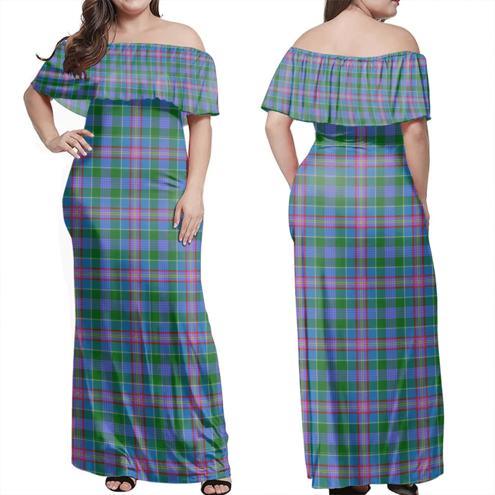 Clan Pitcairn Hunting Tartan Hawaii Dress XI31 Clan Pitcairn Tartan Hawaii Dress   