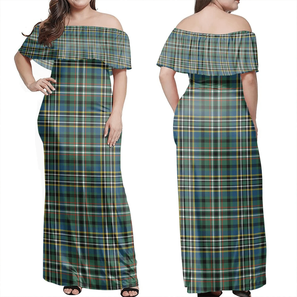 Clan Scott Green Ancient Tartan Hawaii Dress MD17 Clan Scott (Scott Tartan) Tartan Hawaii Dress   